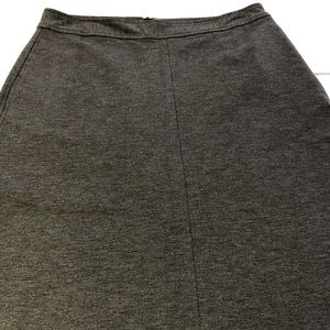 J. Jill Gray Skirt W/ Slash Pockets Sz 10 Stretch